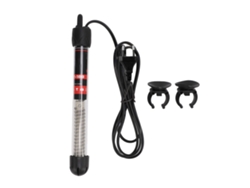 Calentador Sumergible Para Acuario Con Termostato Automático Ajustable, De Vidrio Con 2 Ventosas.
