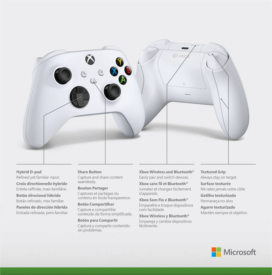 Mando Xbox Series X (Inalámbrico- Blanco)