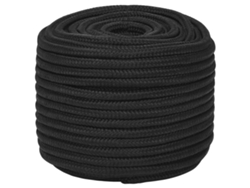 Cuerda para barcos de 14 mm y 25 m, de polipropileno negro, completa HARLANV1