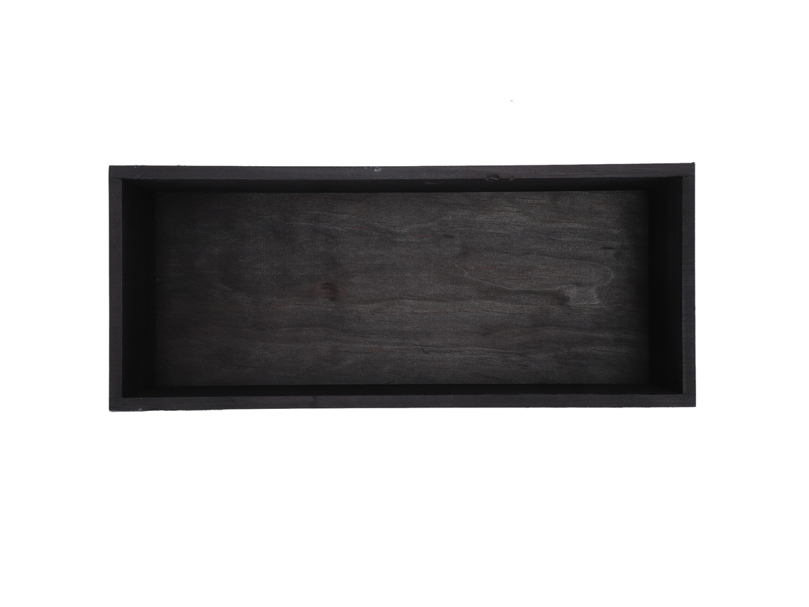 Caja Decorativa De Madera Para Baño Con Almacenamiento De Papel Higiénico - Negra