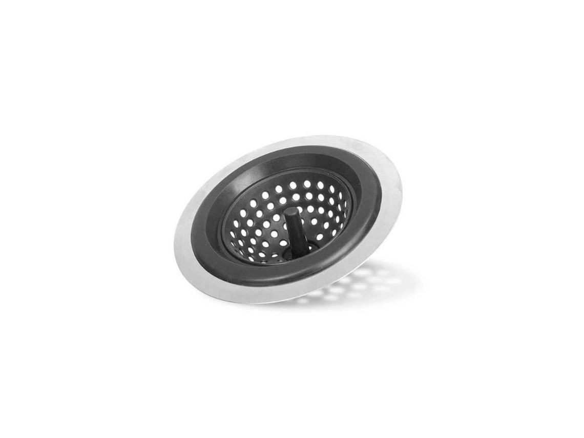 Tapon Fregadero Silicona Acero Negro