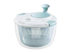 Centrifugadora de ensalada de gran capacidad (5 litros) con drenaje rápido y mango ergonómico, cortadora de verduras multifuncional para la cocina.