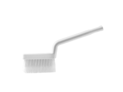 Cepillo De Limpieza Con Cerdas Rígidas Y Agarre Cómodo Para Baño, Cocina, Azulejos Y Rincones - Blanco