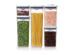 Set 5 Contenedores OXO (Transparente)