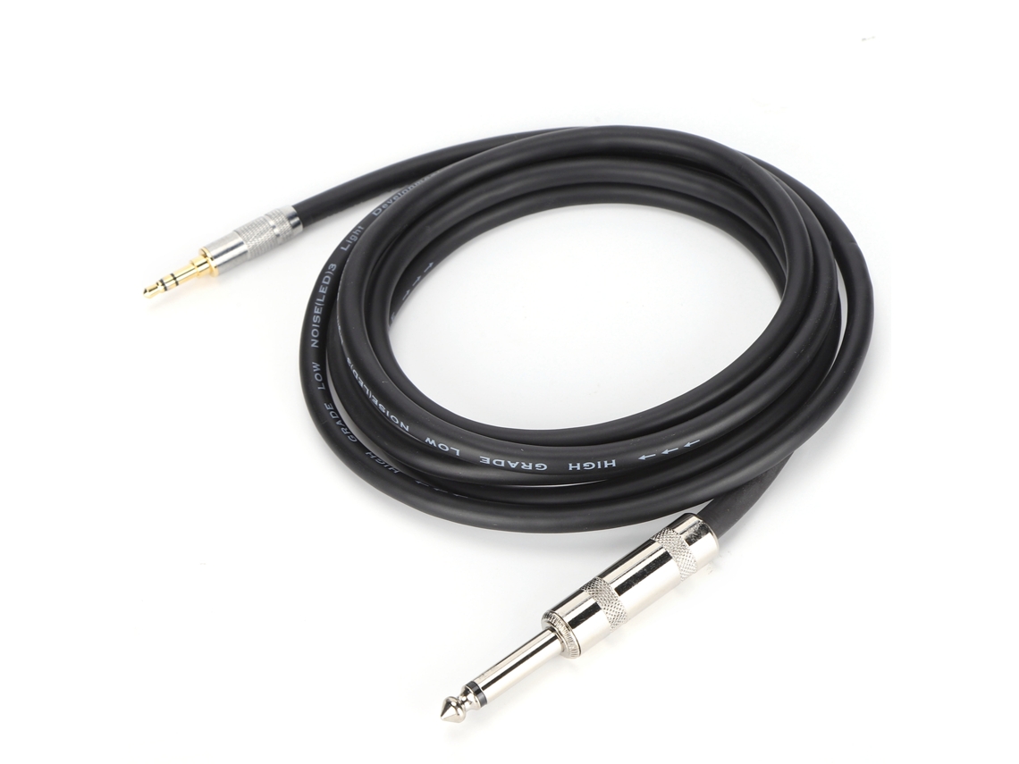 Cable De Audio Estéreo De 6,35 Mm A 3,5 Mm Para Guitarra, Piano, Amplificador Y Teléfonos Móviles, 5 M