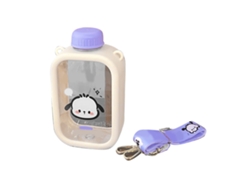 Botella De Agua Cuadrada Kawaii De 550 Ml, Portátil, A Prueba De Fugas, Con Correa Ajustable Para Deportes Al Aire Libre Y Viajes.
