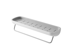 Cesta De Baño De Pared, Organizador De Baño De Metal Abs Ps, Estante Flotante Con Adhesivo Que No Deja Marcas.