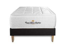 Canapé de Matrimonio Windsor Altura ROYAL PALACE BEDDING Espuma con memoria Negro (90x190)