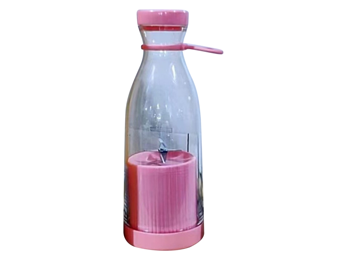 MEOIRUERY Batidora Portátil 6 Cuchillas 40W Alta Potencia 300ml Recargable Eléctrica Mini Exprimidor Rosa