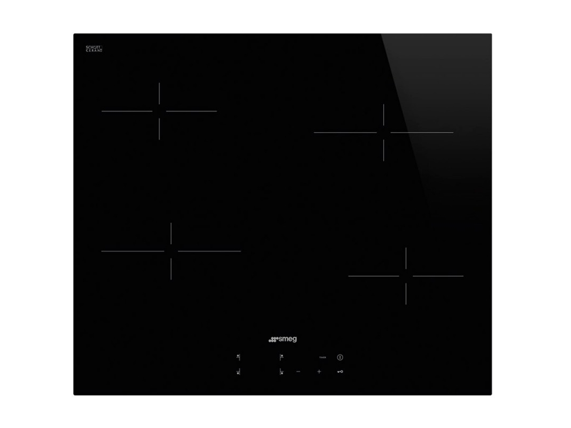 Placa de Vitrocerámica SMEG SE264TD1 (Eléctrica - 62 cm - Negro)