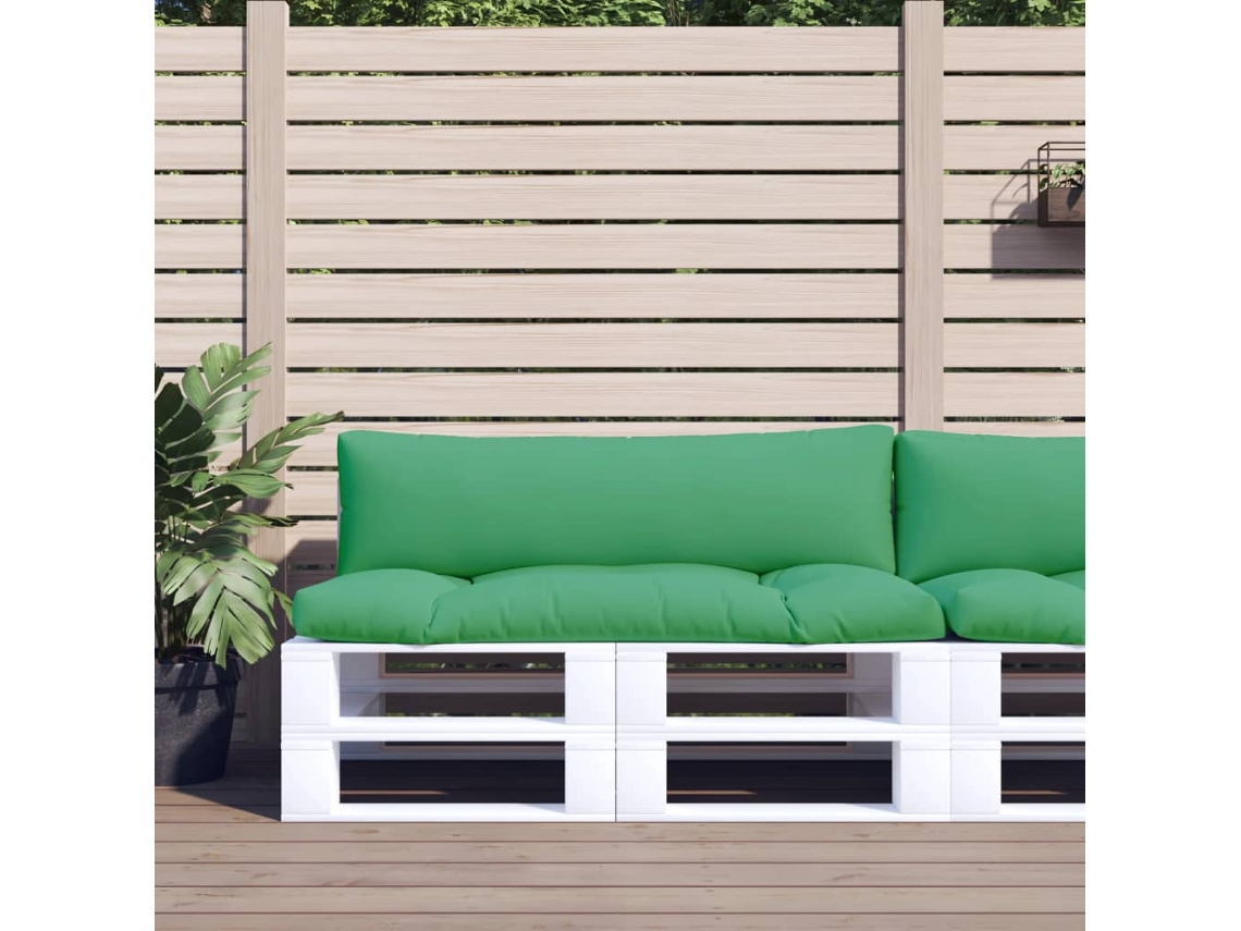 Cojines para muebles de palets, 2 unidades, tela verde HARLANV1