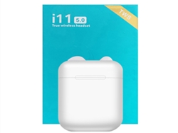 Auriculares Bluetooth True Wireless QIANAO i11 (In Ear - Micrófono - Blanco)