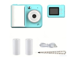 Cámara digital Gertiz 720p, impresión instantánea, azul, 2,4 pulgadas, carga USB
