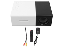 Proyector Led Portátil Hd 1080p Para Niños Con Ángulo De Proyección Ajustable, Blanco Y Negro.