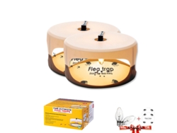 Pacote De Armadilha Para Pulgas Iluminada Contém 4 Lâmpadas Uv 4 Almofadas Adesivas Cúpula À Prova De Vazamentos