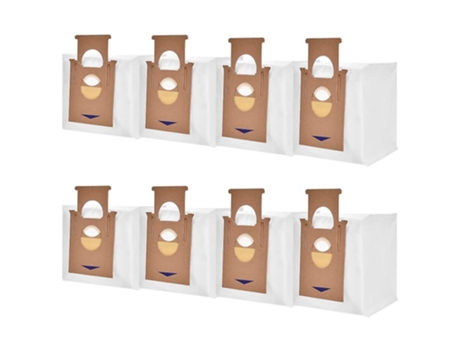 Pacote com 8 sacos de aspirador de pó para ecovacs deebot ozmo n8 920 950/t5 t8