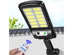 Farola Solar Ip65 Con Sensor De Movimiento, Led De 6000k Con Sensor Crepuscular, Para Jardines Y Zonas De Aparcamiento.