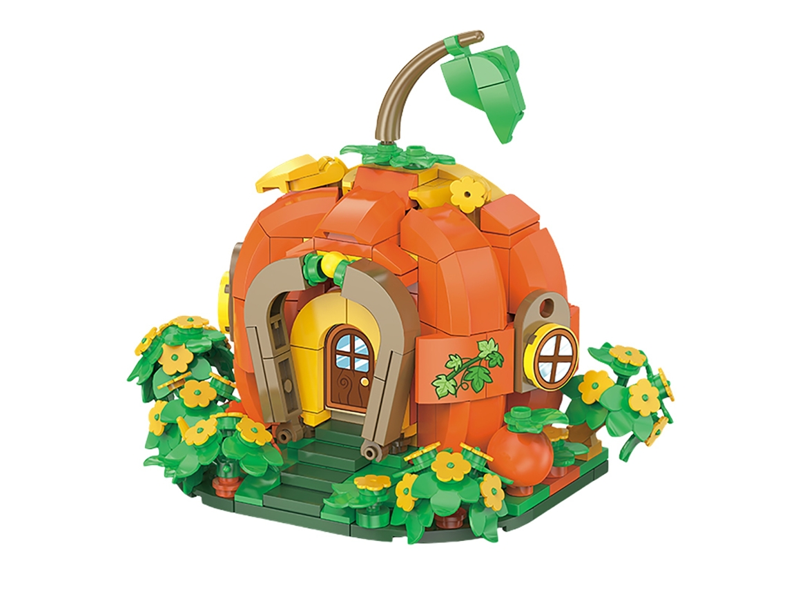 Bloques De Construcción Coloridos Y Bonitos Con Forma De Casa De Frutas: Juguete Educativo Para Niños.