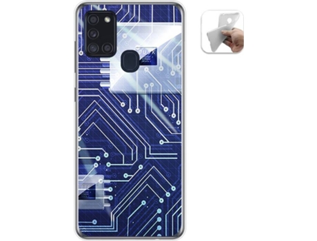 Carcasa Samsung Galaxy A21s TUMUNDOSMARTPHONE Circuito Multicolor