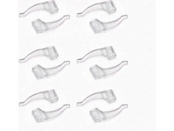 Ganchos de silicona para gafas, cómodos y antideslizantes, transparentes Rosewell (6 pares)