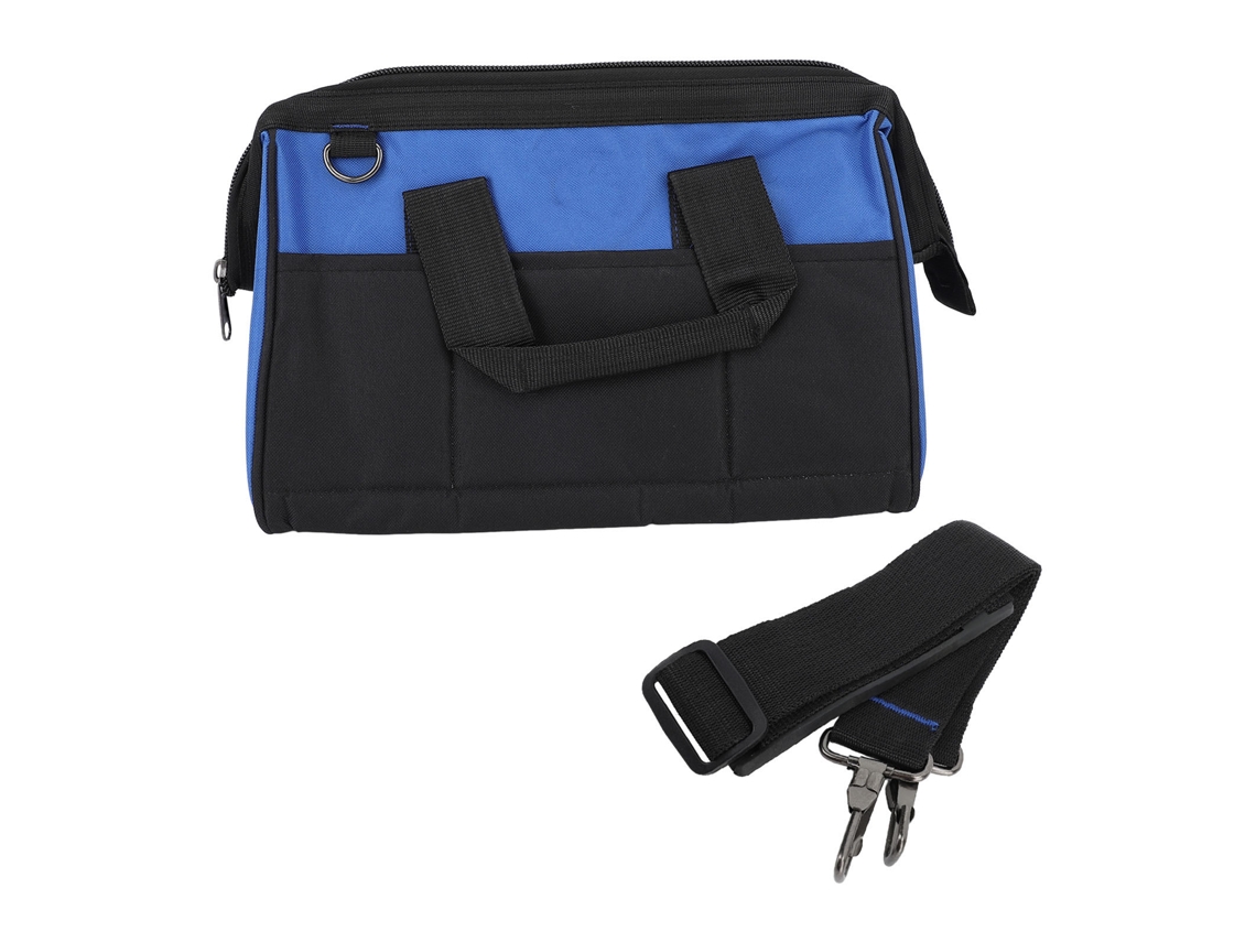 Bolsa De Herramientas De Boca Ancha, Fabricada En Lona Gruesa Con Un Bolsillo Grande Para Guardar Y Organizar Las Herramientas.