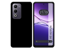 Funda Silicona Gel Tpu Negra Para Oppo A5m / A5 4g / 5g