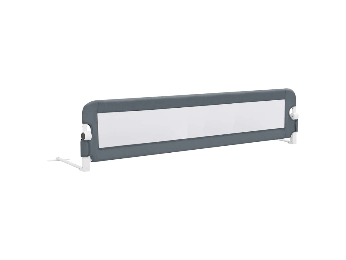Barandilla de seguridad para cama infantil, gris, 180 x 42 cm, poliéster, EXCLUSIVA MAISON