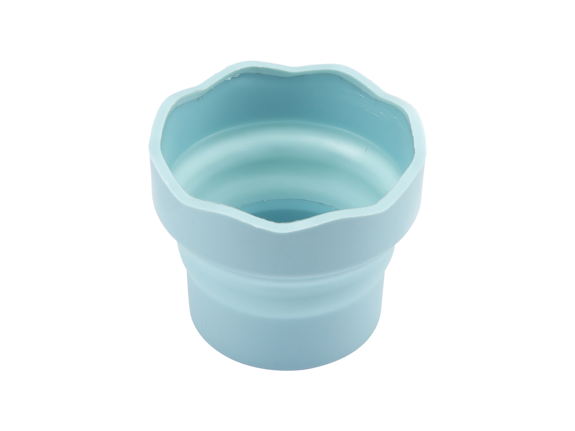 Mini cuenco plegable de silicona para limpiar acuarelas MDUG (azul)