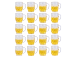 20 Piezas De Mini Jarras De Cerveza Simuladas De Resina Para Accesorios De Manualidades Diy
