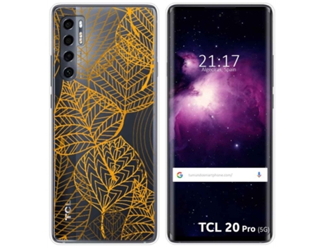 Carcasa TCL 20 Pro 5G TUMUNDOSMARTPHONE Dibujos Transparente Multicolor
