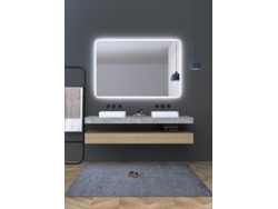 Espejo con luz led contorno arenado de luz fría, sensor antivaho 80 X 80Cm MICE COLLECTION