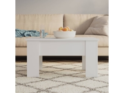 Mesa de Centro de Apoyo 79X49X41 Cm Madera Procesada Blanco
