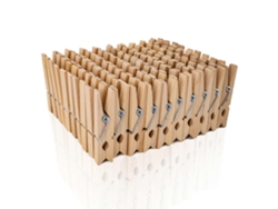 Pins De Madera De Abedul Natural 100pcs 45mm Para Ropa, Comida, Intim Y Más