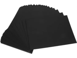 100 Hojas De Tapas De Papel Negro Para Encuadernación De Documentos