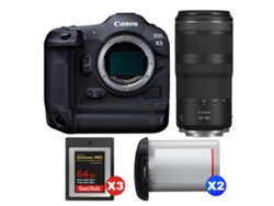 Canon Eos R3 + Rf 100-400mm F/5.6-8 Is Usm + 3 Sandisk 64gb Extreme Pro Cfexpress Type B + 2 Canon Lp-e19 + Ebook Pricedirect