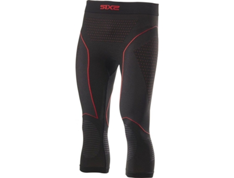 Pantalones para Hombre SIXS Mallas Pncw Cu Negro para Moto (Talla:XS/S)