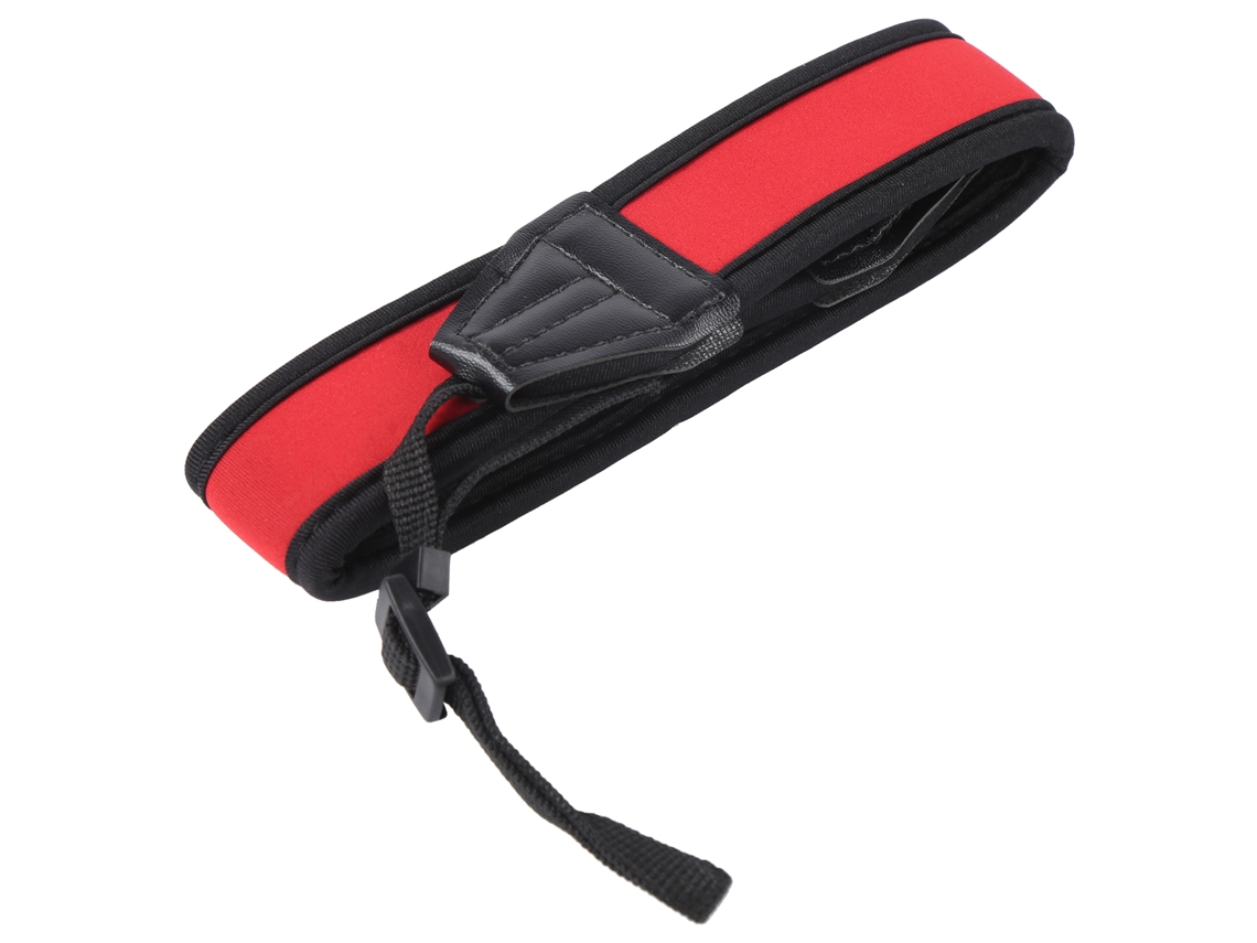 Correa De Hombro Antideslizante Elástica Absorbente De Impactos Portátil Universal Para Cámara Digital (rojo Negro)