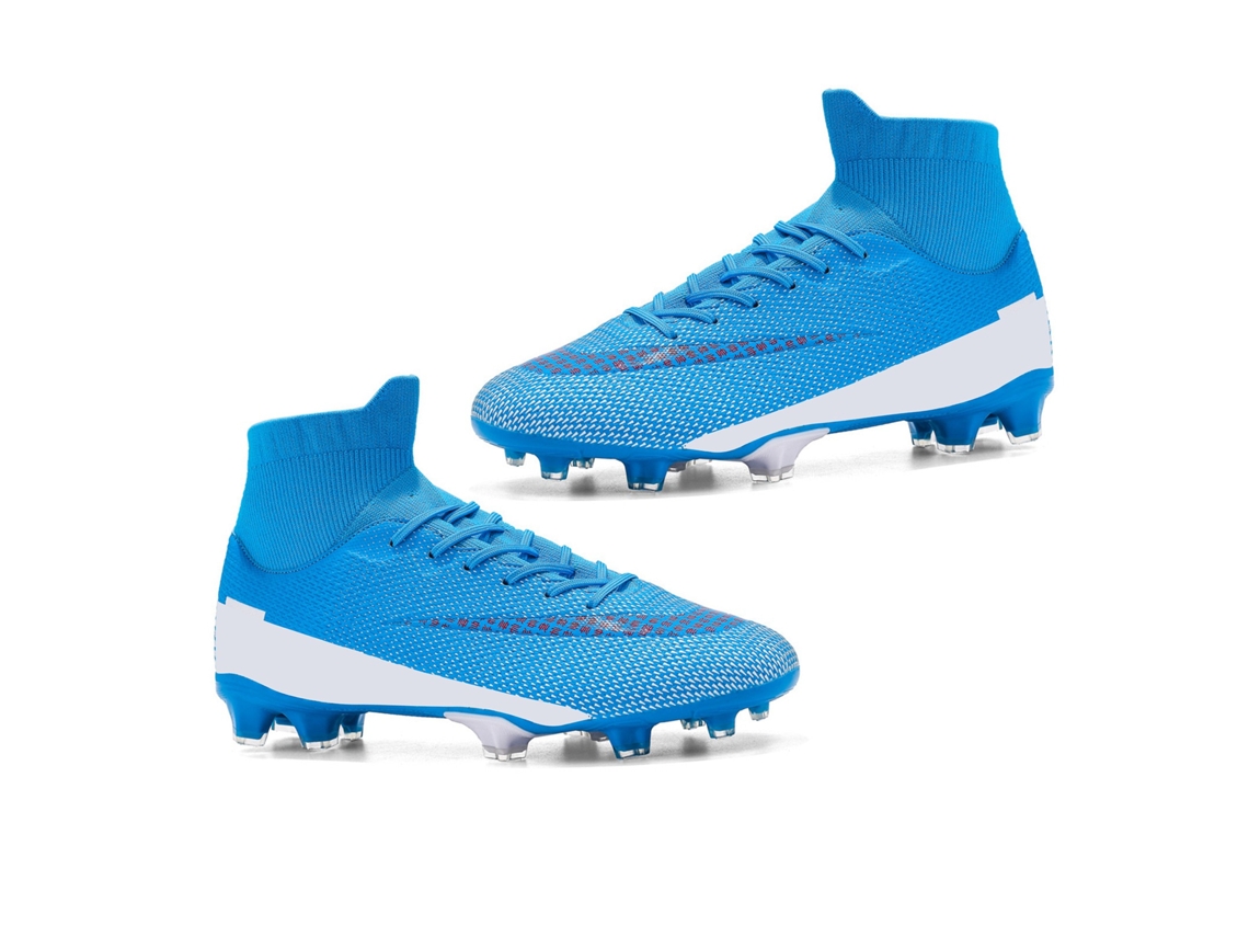 Chuteiras de futebol masculinas 2026rebe para treino, futebol de salão e jogo, tamanho 42 (adulto). Cor azul.