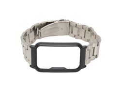 Pulsera De Acero Inoxidable Con Estuche Protector Para Reloj Oppo (plata De Regalo)