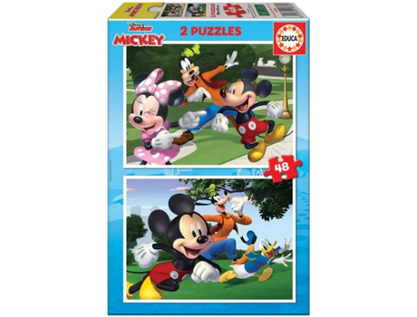 Puzzle EDUCA 2x Puzzle 48 Mickey & Friends (Edad Mínima: 3 Años - 96 Piezas)