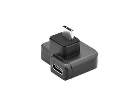 Adaptador de audio de 3,5 mm / USB-C Convertidor de micrófono negro ABS para DJI OSMO Action negro