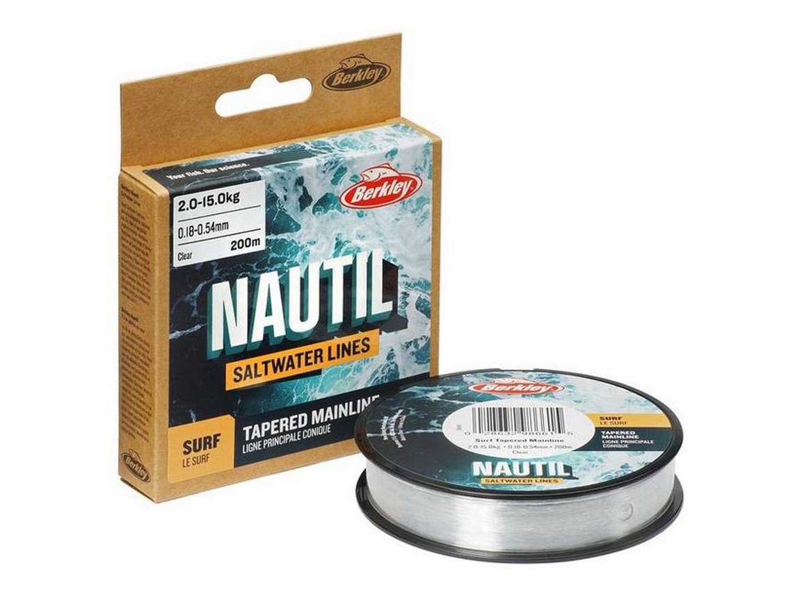Linha Cónica Nautil Surf 200 M Transparente 0.280-0.570 Mmberkley