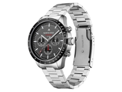Reloj deportivo North Edge Longwings para hombre con energía solar y correa de acero inoxidable Hengrongshen