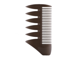 Vlrla-profissional Portátil Wide Tooth Oil Cabelo Comb (black)