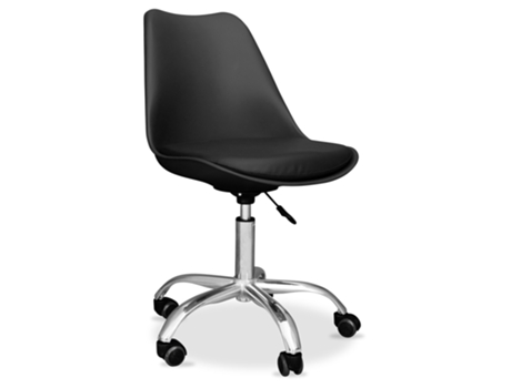 Silla de Oficina con Ruedas Silla de Secretariado Giratoria Tulip ICONIK INTERIOR