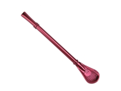 Cuchara de bebida de acero inoxidable de metal - Rosa RNEMITERY