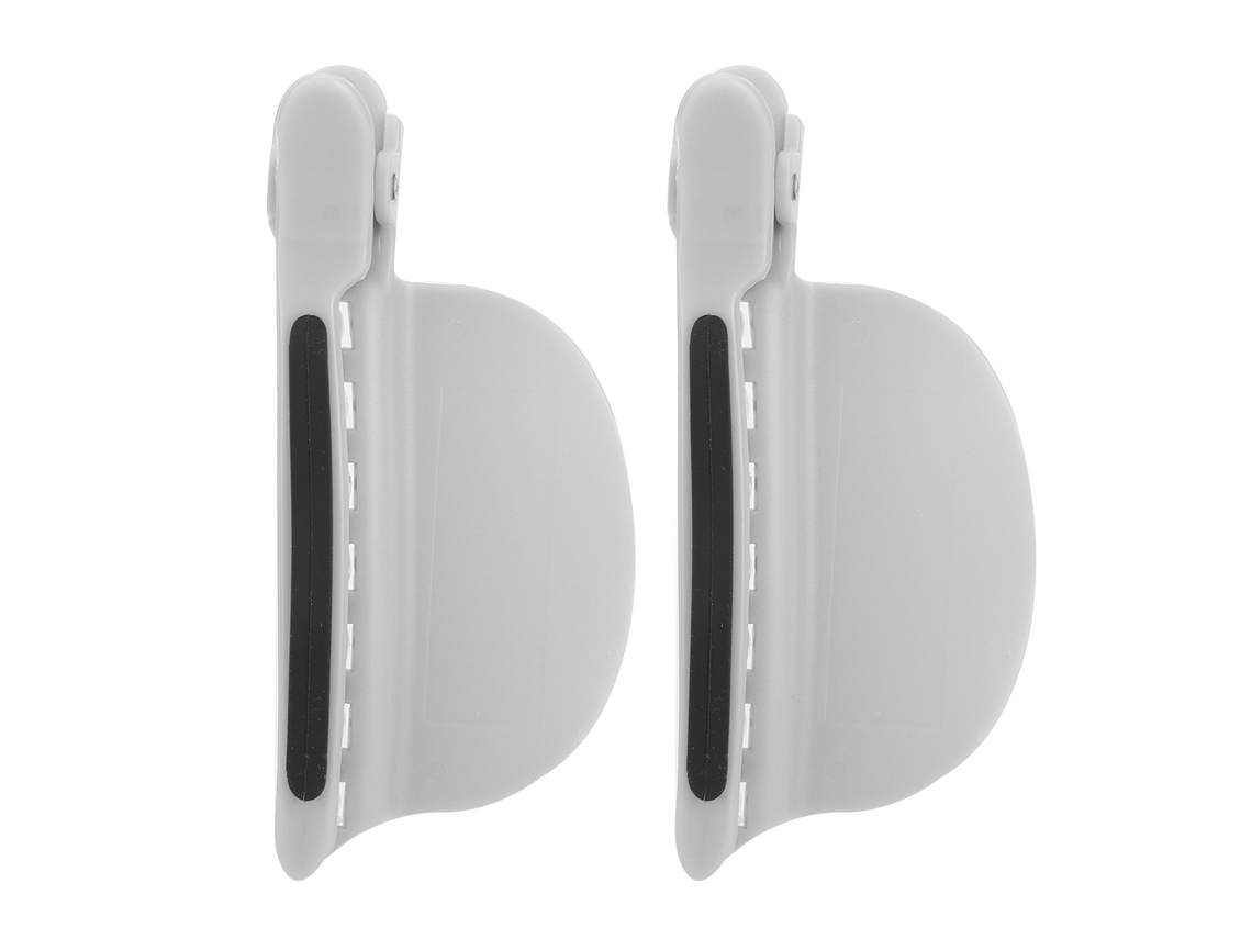 2pcs Pinzas De Partición Capilar Multifuncionales Con Hoja Resistente Al Calor Para Extensión De Cabello Gris