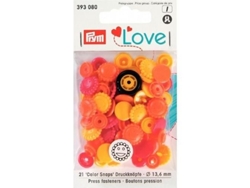 Botones a presión multicolor, 30 unidades, 12,4 mm, lavables a 60 °C, 100 % polietileno Prym