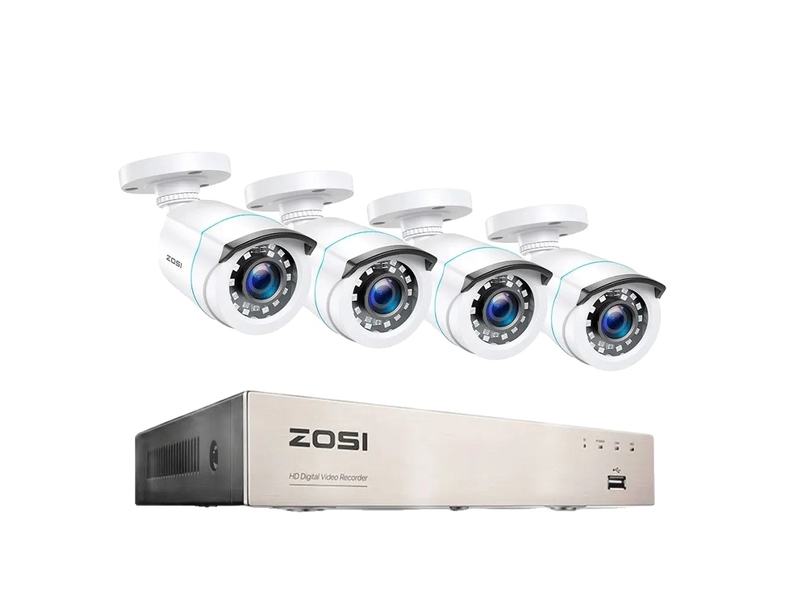 Sistema de seguridad para el hogar, DVR H265, visión nocturna, DVR de 8 canales con 4 cámaras, 1t OEM