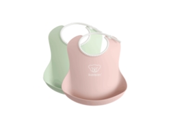 Pack Dúo de Baberos BABYBJÖRN Grandes Verde Pastel y Rosa Pastel